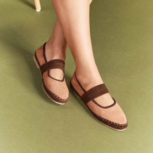 Zapato Tipo Merceditas (Mary Jane's) - Ref. Z-3296 Chocolate Claro