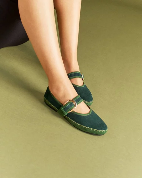 Zapato Tipo Merceditas (Mary Jane's) - Ref. Z-3297 Gamo Verde