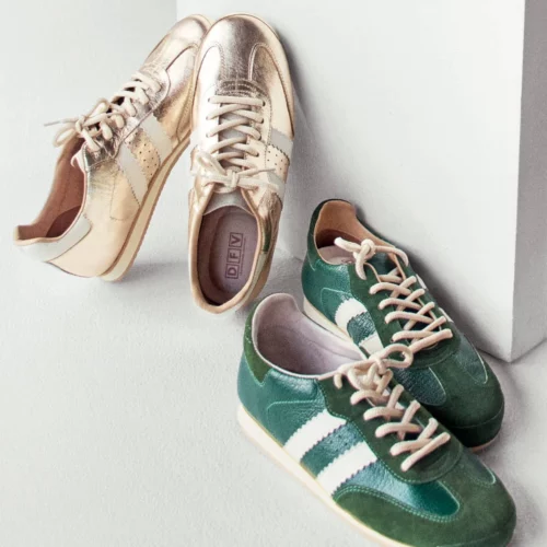 Tenis en Cuero - Ref. Z-3273 Dorado